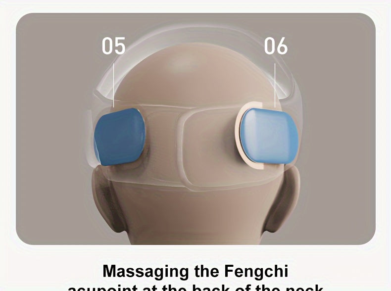 2-in-1 Electric Head & Eye Massager | Wireless Air Compression Relaxer