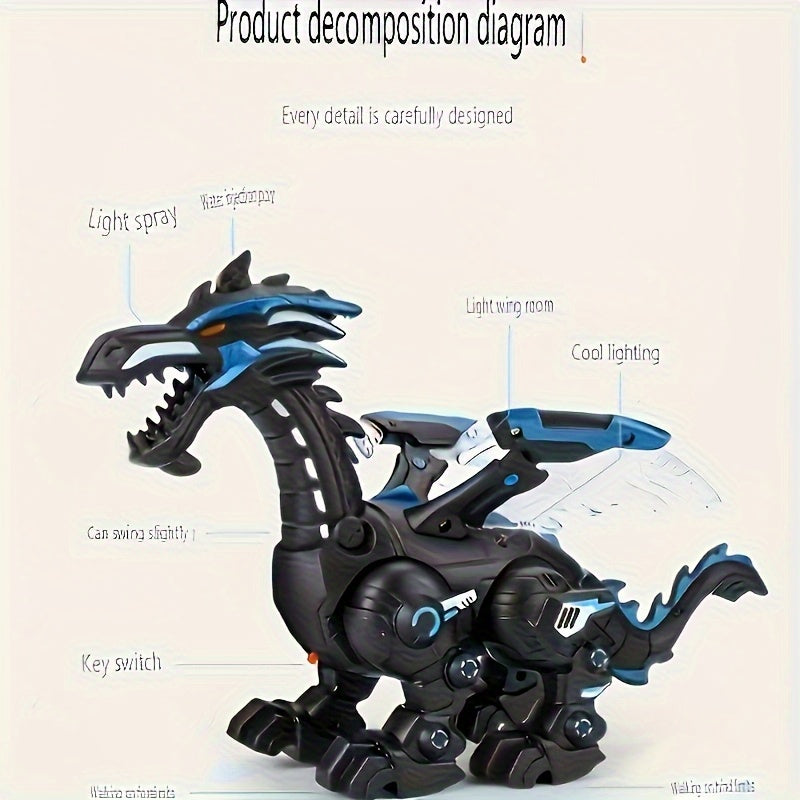 Interactive Jet Dinosaur Toy with Lights & Sounds
