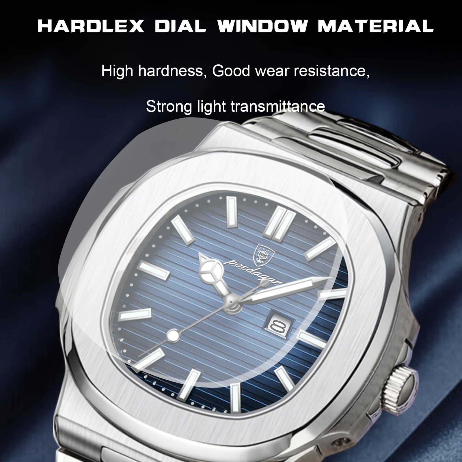 Business Casual Stainless Steel Quartz Watch for Men