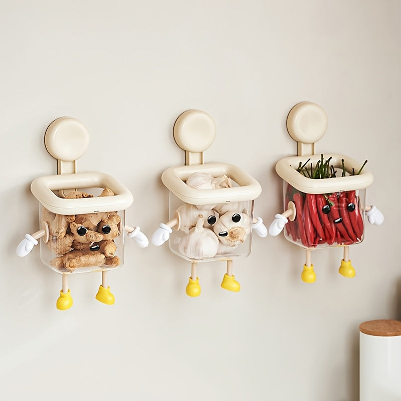 DIY Wall-Mounted Transparent Multifunctional Toothbrush & Storage Holder