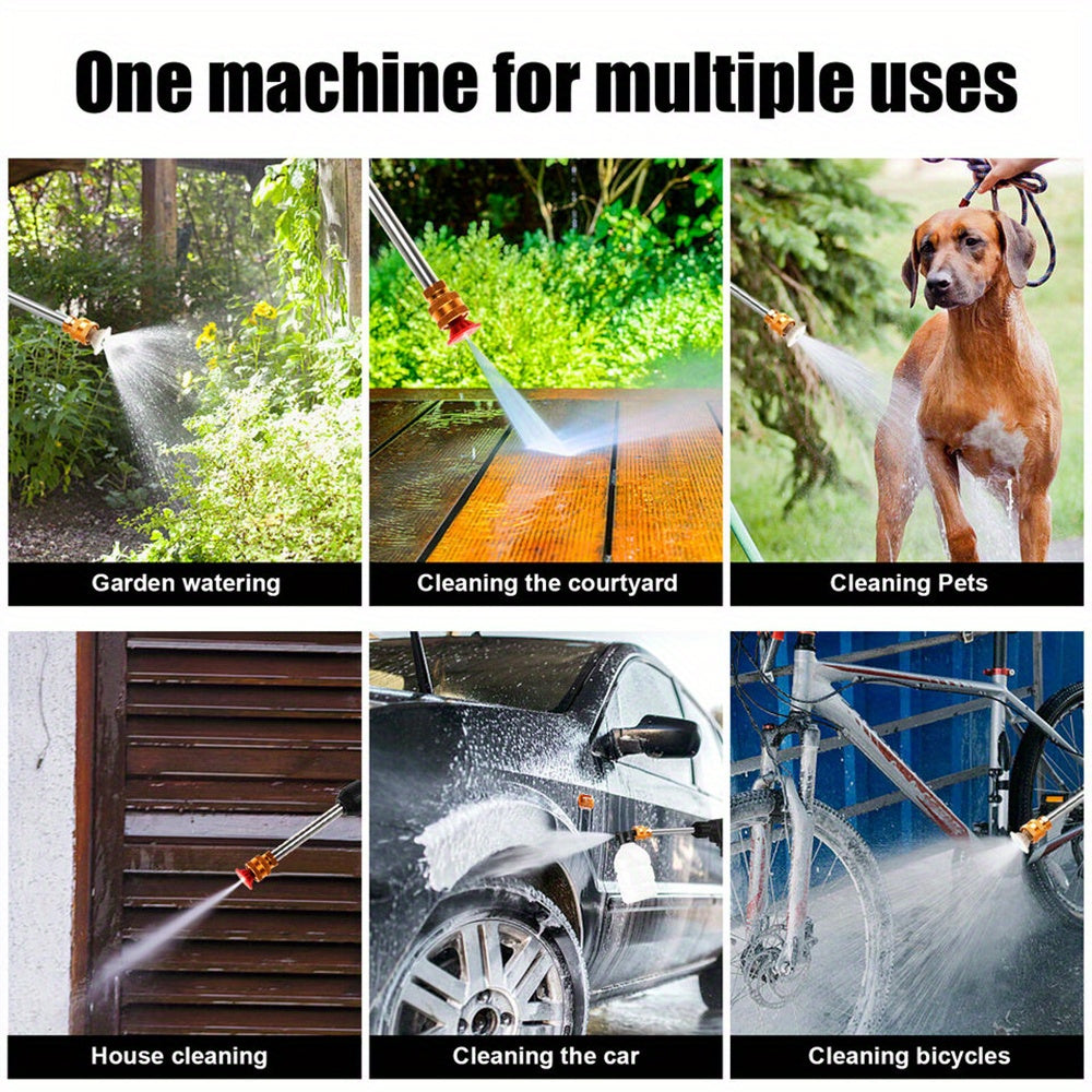 Cordless Portable Pressure Washer 30Bar | Rechargeable High-Power Cleaner for Car & Outdoor Use