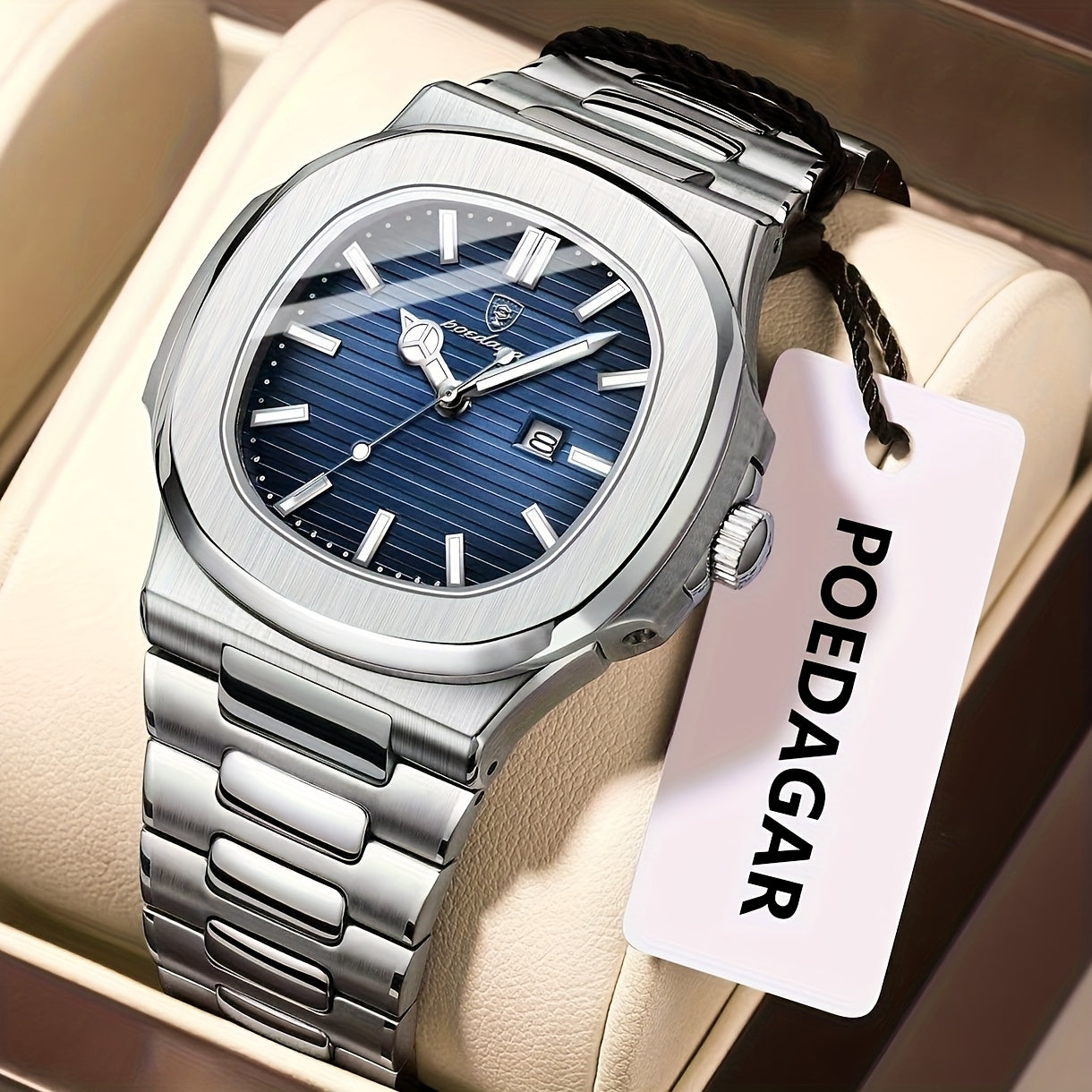 Business Casual Stainless Steel Quartz Watch for Men