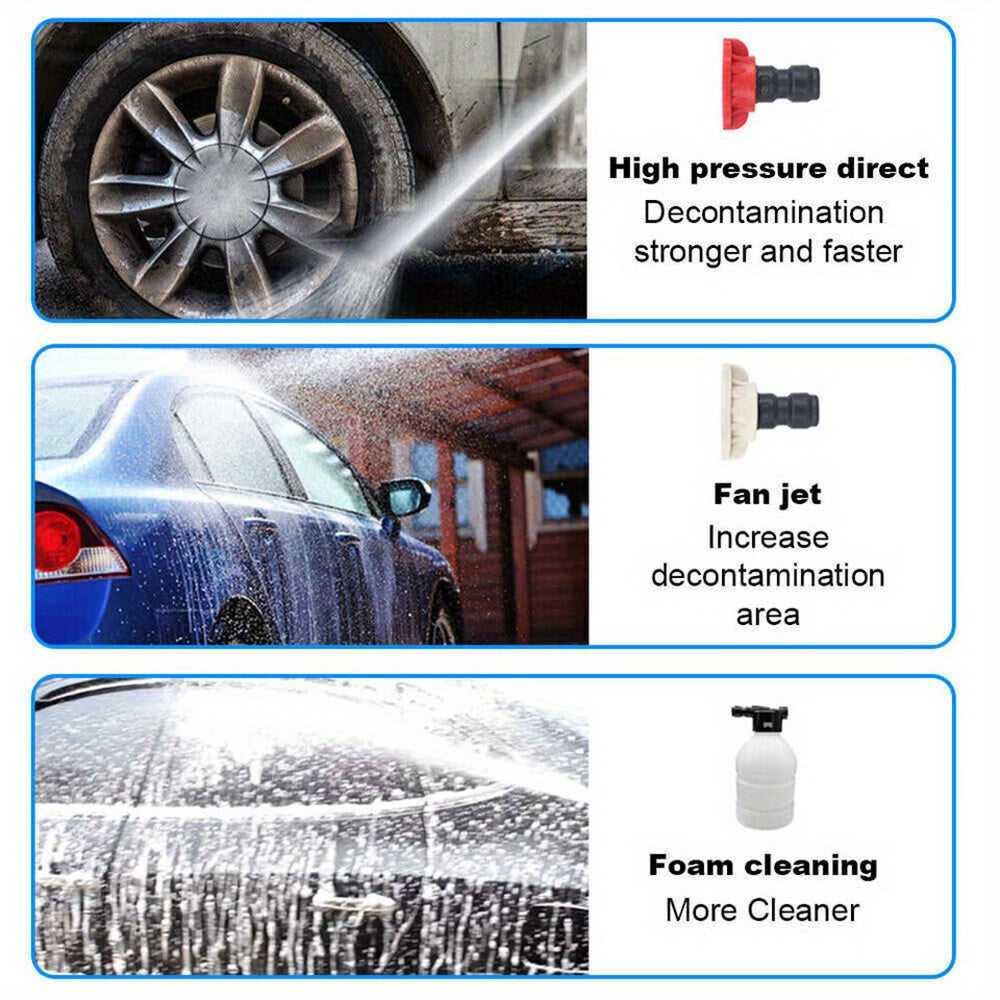 Cordless Portable Pressure Washer 30Bar | Rechargeable High-Power Cleaner for Car & Outdoor Use