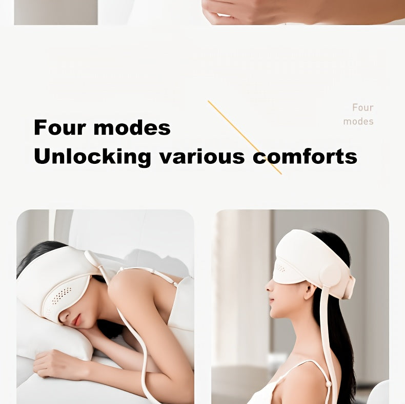 2-in-1 Electric Head & Eye Massager | Wireless Air Compression Relaxer