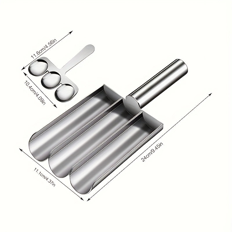 Triple Meatball Maker – Stainless Steel Non-Stick Tool