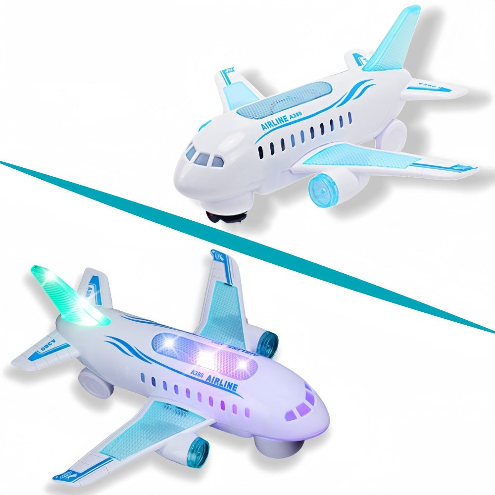 Interactive Electric Airplane Toy with Lights & Sounds | Educational Gift for Kids