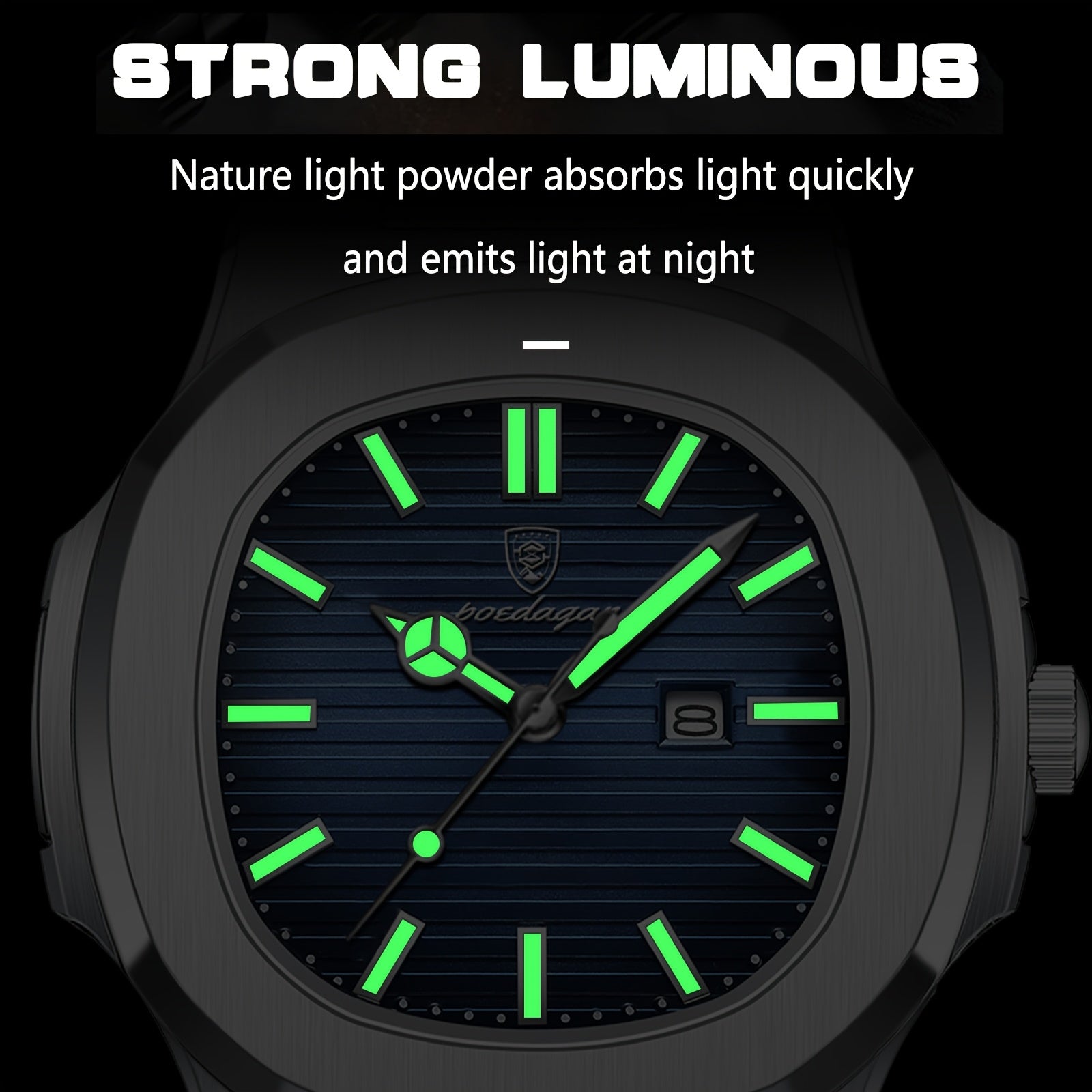 Business Casual Stainless Steel Quartz Watch for Men
