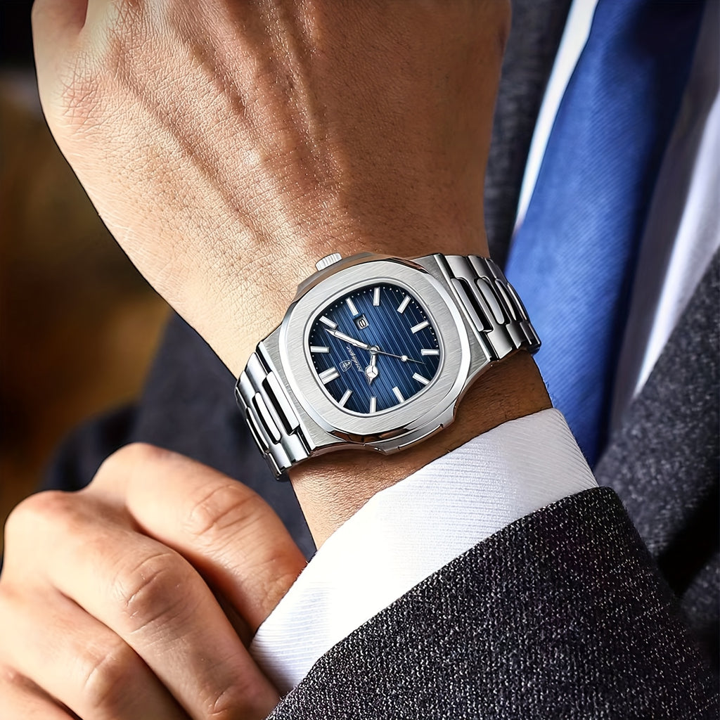 Business Casual Stainless Steel Quartz Watch for Men