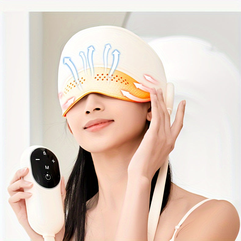 2-in-1 Electric Head & Eye Massager | Wireless Air Compression Relaxer