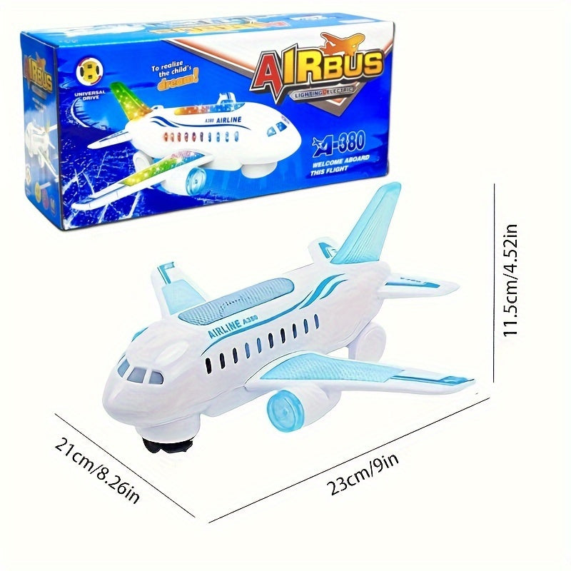 Interactive Electric Airplane Toy with Lights & Sounds | Educational Gift for Kids
