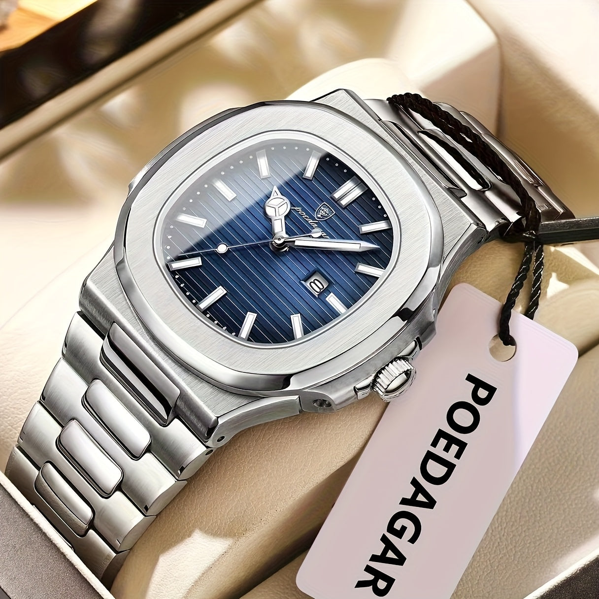 Business Casual Stainless Steel Quartz Watch for Men