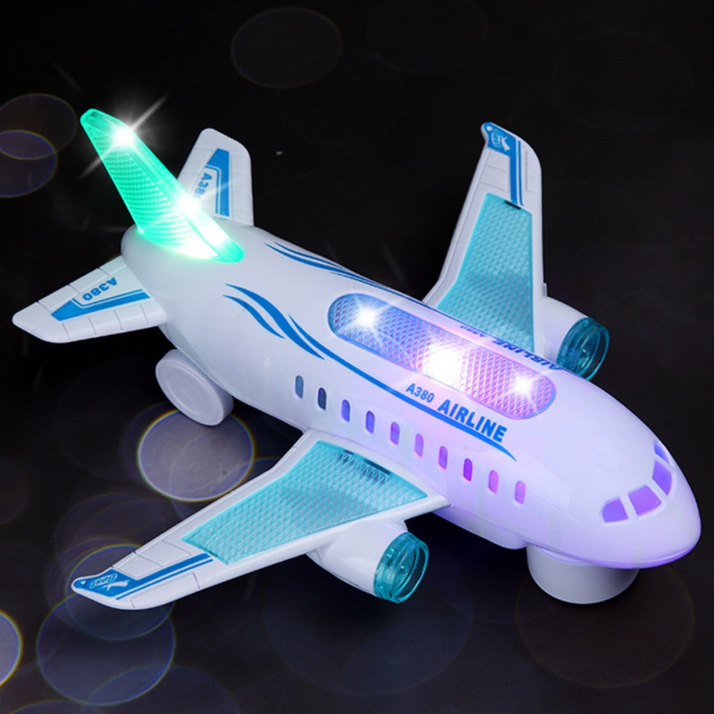 Interactive Electric Airplane Toy with Lights & Sounds | Educational Gift for Kids