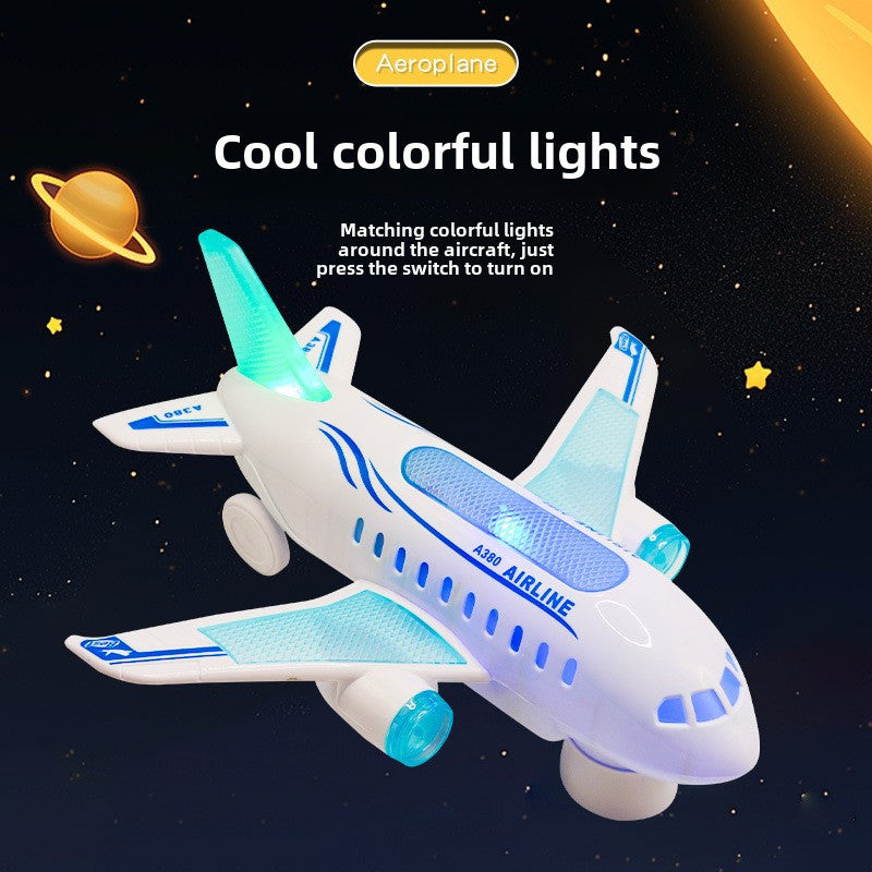 Interactive Electric Airplane Toy with Lights & Sounds | Educational Gift for Kids