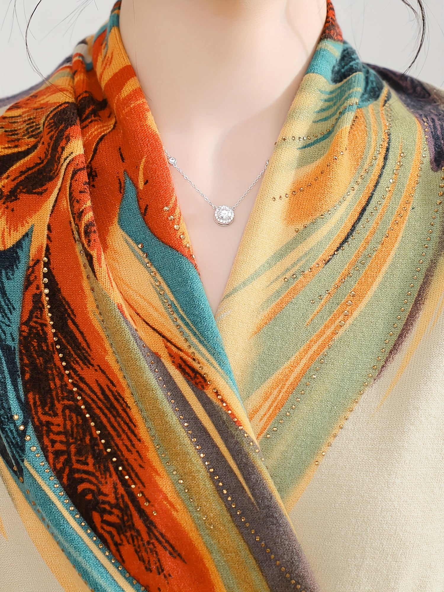 Women’s Elegant Multicolor Long-Sleeve Winter Sweater | Soft & Stylish Knit Top