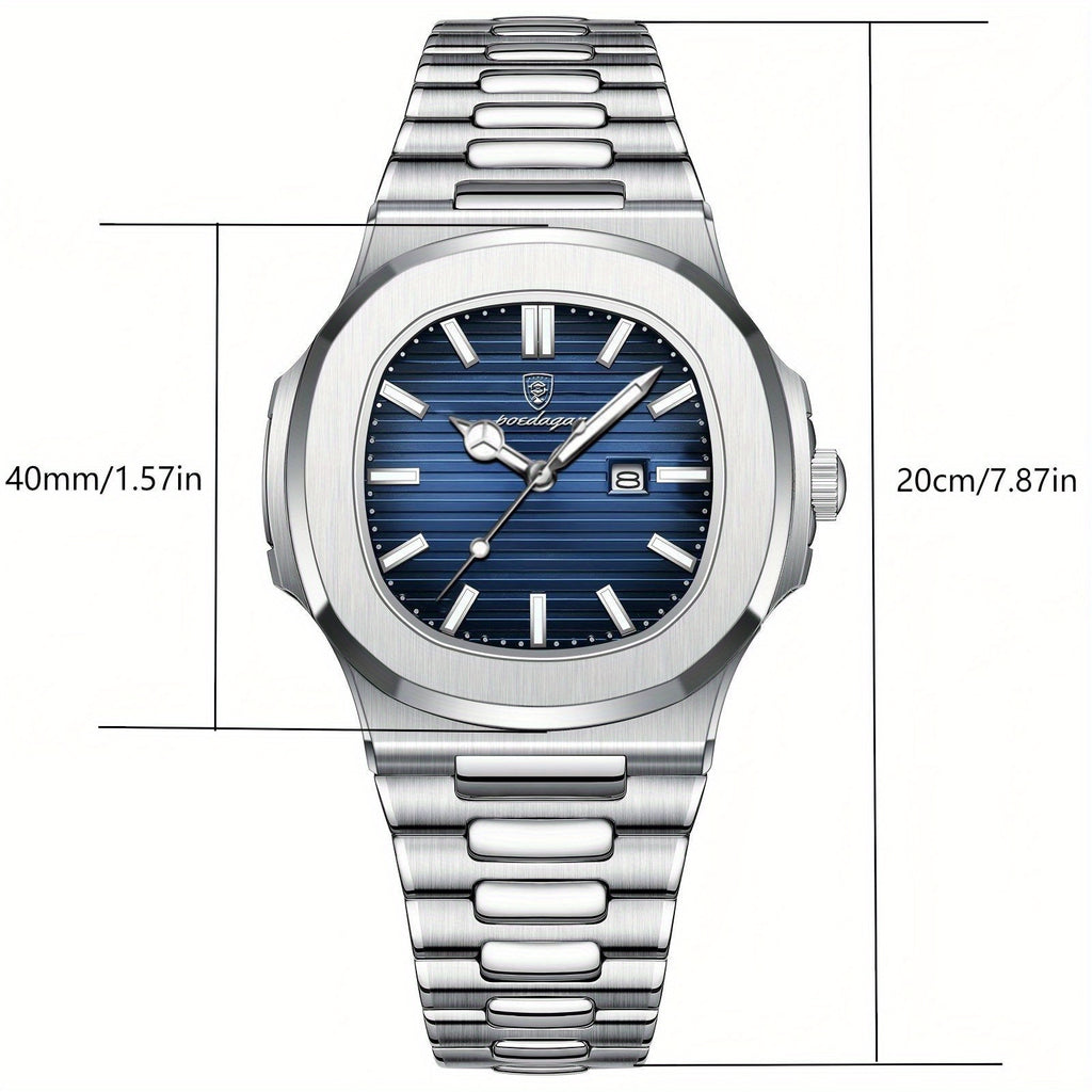 Business Casual Stainless Steel Quartz Watch for Men